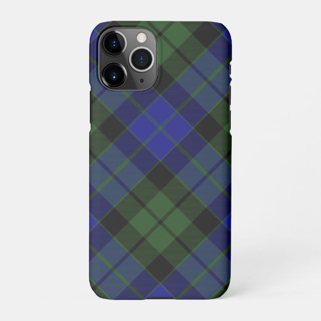 MacKay Green Scottish Clan Tartan Plaid iPhone Case (Back)