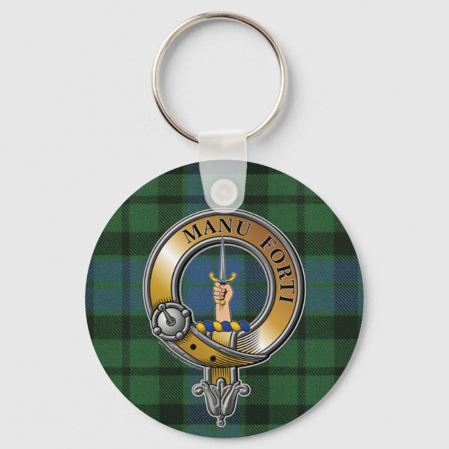 MacKay Tartan & Badge Keychain (Front)