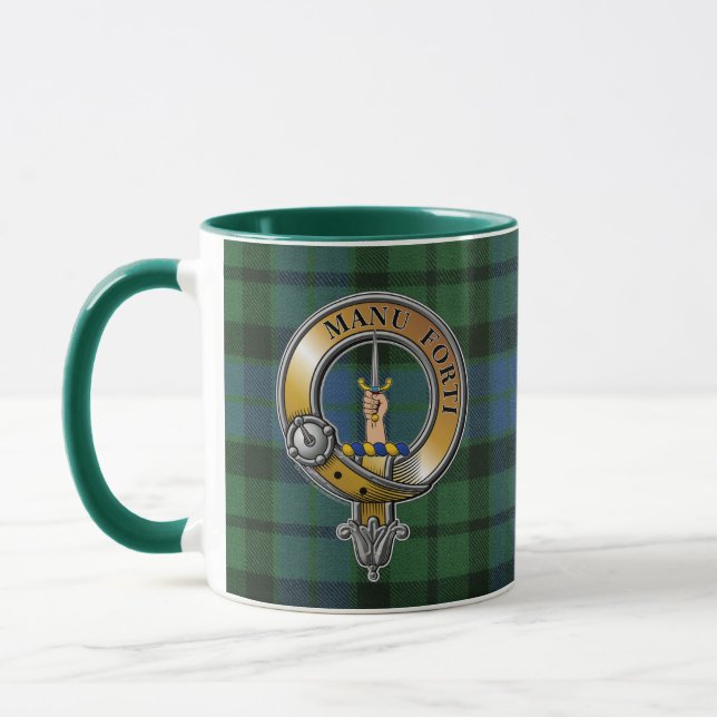 MacKay Tartan & Badge Mug (Left)