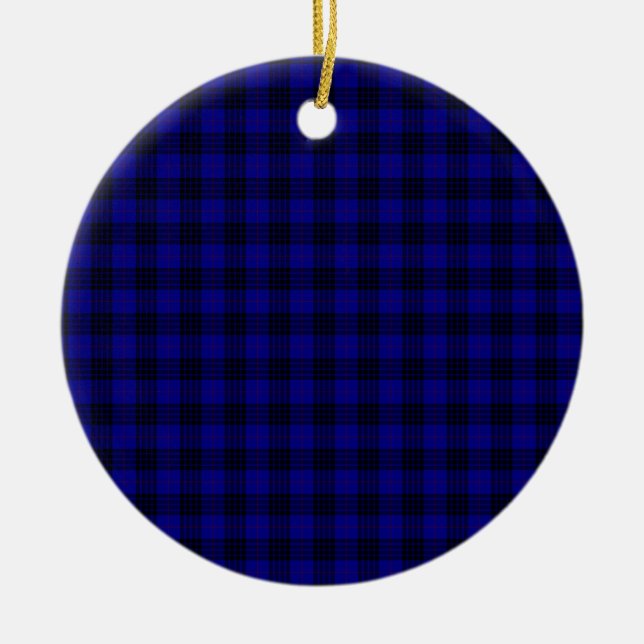 MacKay Tartan Ceramic Ornament (Front)