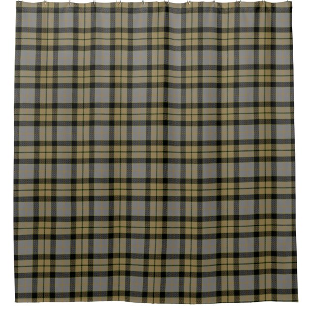 MacKay Weathered Tartan Shower Curtain (Front)