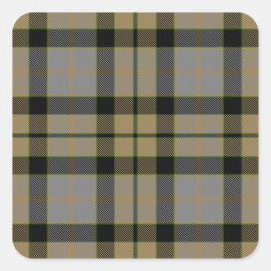 MacKay Weathered Tartan Square Sticker
