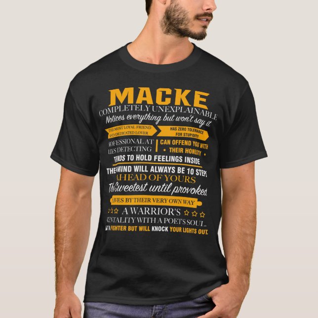 MACKE completely unexplainable T-Shirt (Front)