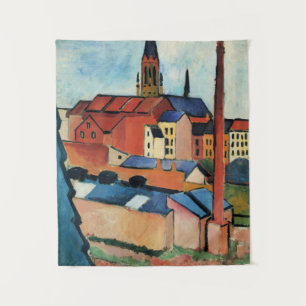 Macke - St. Mary's with Houses and Chimney (Bonn)  Tapestry