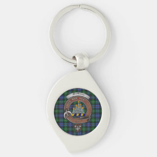 MacKenzie Clan Badge Silver Metal Key Ring