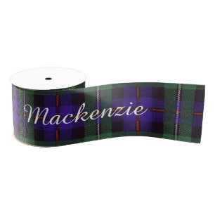 Mackenzie clan Plaid Scottish tartan Grosgrain Ribbon