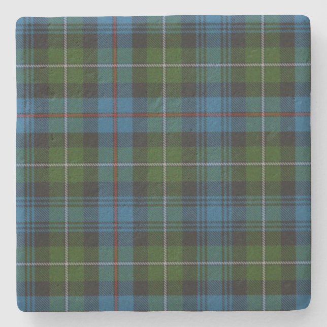 MacKenzie Clan Tartan Plaid Stone Coaster (Front)