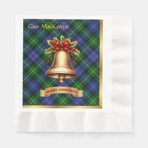 MacKenzie Personalized Tartan Christmas Napkin