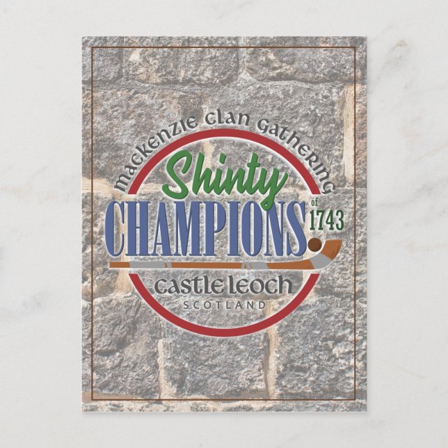 MacKenzie Rassembler Shinty Outlandish Carte posta (Devant)