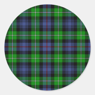 MacKenzie Tartan (aka Seaforth Highlanders Tartan) Classic Round Sticker