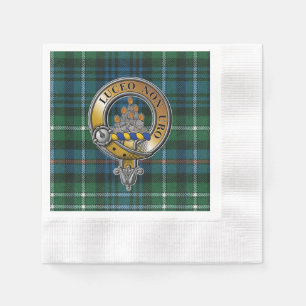 MacKenzie Tartan & Badge Napkin