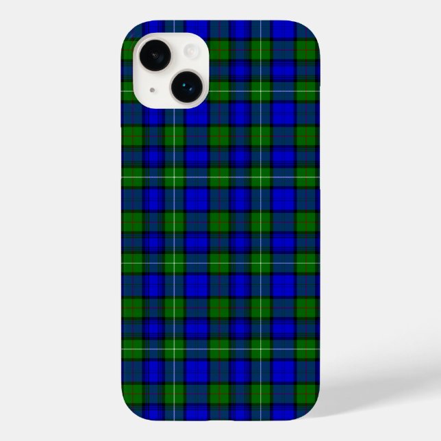 MacKenzie tartan blue green plaid Case-Mate iPhone Case (Back)
