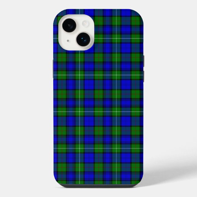 MacKenzie tartan blue green plaid iPhone Case (Back)