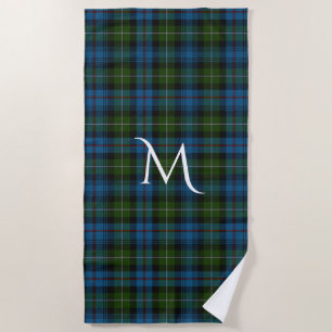 MacKenzie Tartan Plaid Monogrammed Beach Towel