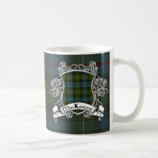 MacKenzie Tartan Shield Coffee Mug (Right)