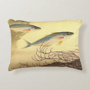 Mackerel Fish Swimming in the Ocean Accent Pillow