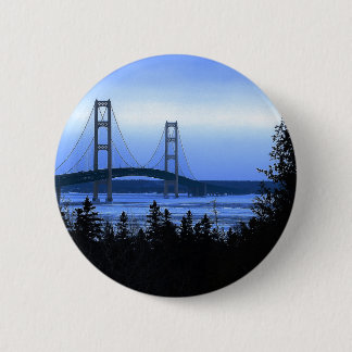 Mackinac Bridge 2 Inch Round Button