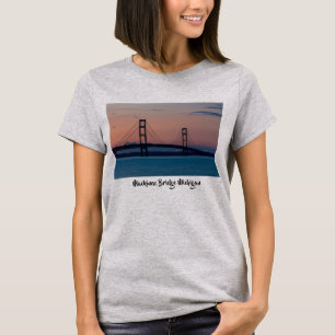 Mackinac Bridge At Dusk T-Shirt
