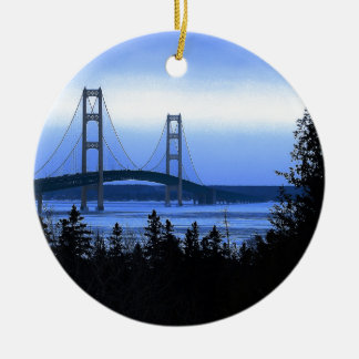 Mackinac Bridge Ceramic Ornament