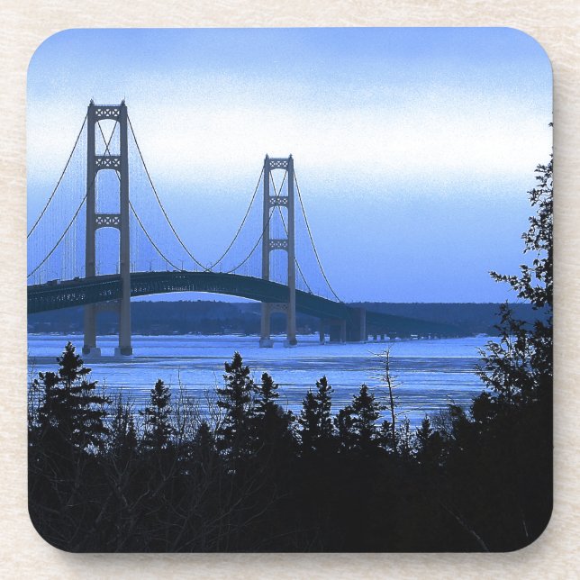 Mackinac Bridge Coaster (Front)