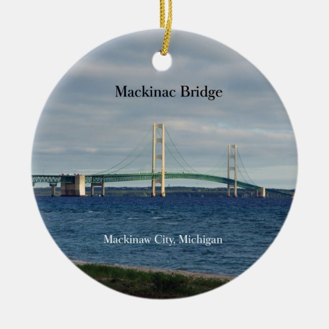Mackinac Bridge doublesided ornament (Front)