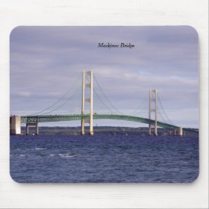 Mackinac Bridge from Mackinaw City mousepad