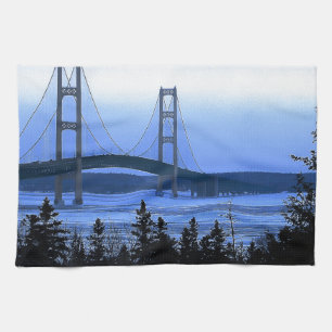 Mackinac Bridge Kitchen Towel