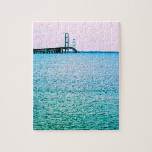 Mackinac Bridge - Lake Michigan - 8x10 - 110 pcs. Jigsaw Puzzle