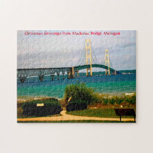 Mackinac Bridge Michigan. Jigsaw Puzzle