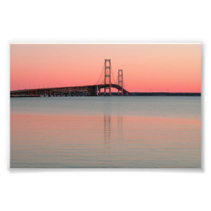 Mackinac Bridge, Michigan Photo Print