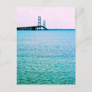 Mackinac Bridge - Michigan - Postcard