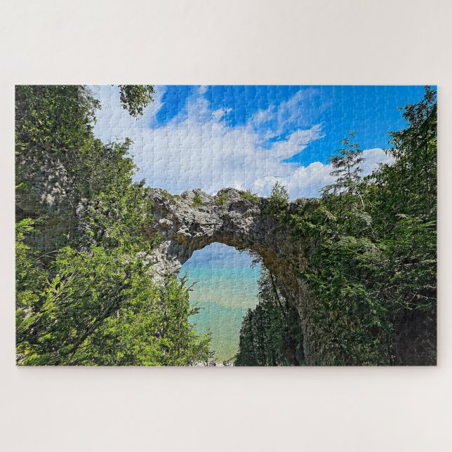 Mackinac Island Arch Rock Jigsaw Puzzle (Horizontal)