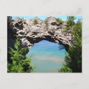 Mackinac Island "Arch Rock" Postcard