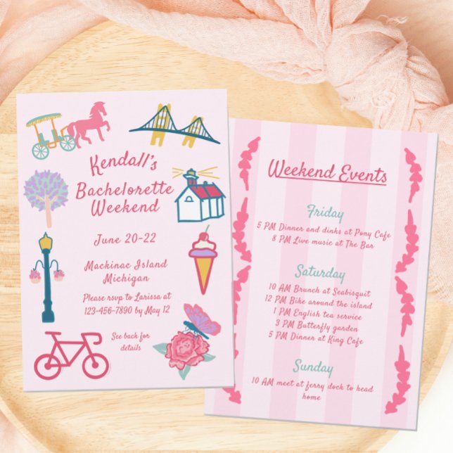 Mackinac Island Bachelorette Party Invitation (Creator Uploaded)