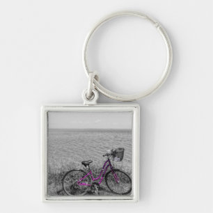 Mackinac Island Bike Selective Colour Keychain