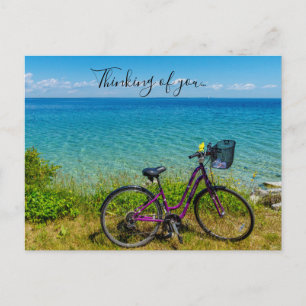 Mackinac Island Bike Thinking Of You Postcard