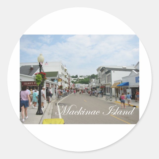 Mackinac Island Classic Round Sticker (Front)