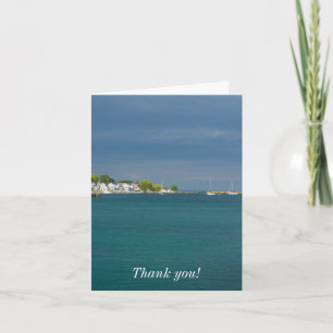 Mackinac Island Harbour Thank You Card