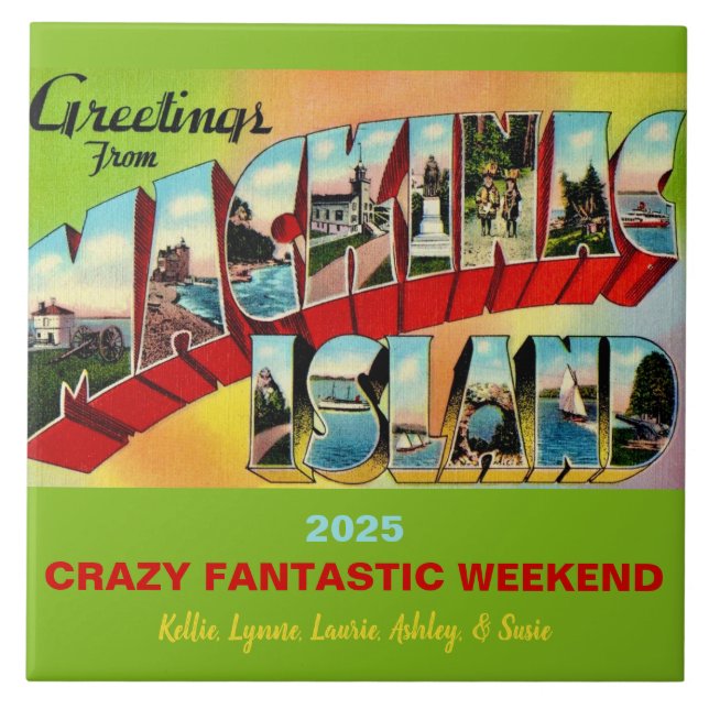 Mackinac Island Memory Tile (Front)