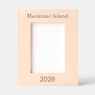Mackinac Island, Michigan - Cadre gravé au laser 