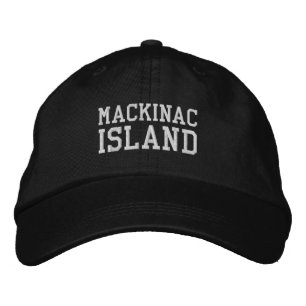 Mackinac Island Michigan Embroidered Baseball Hat