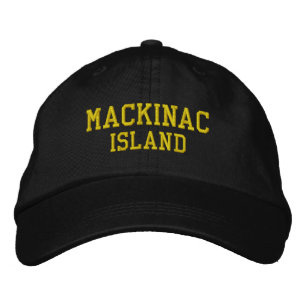 Mackinac Island Michigan Embroidered Baseball Hat