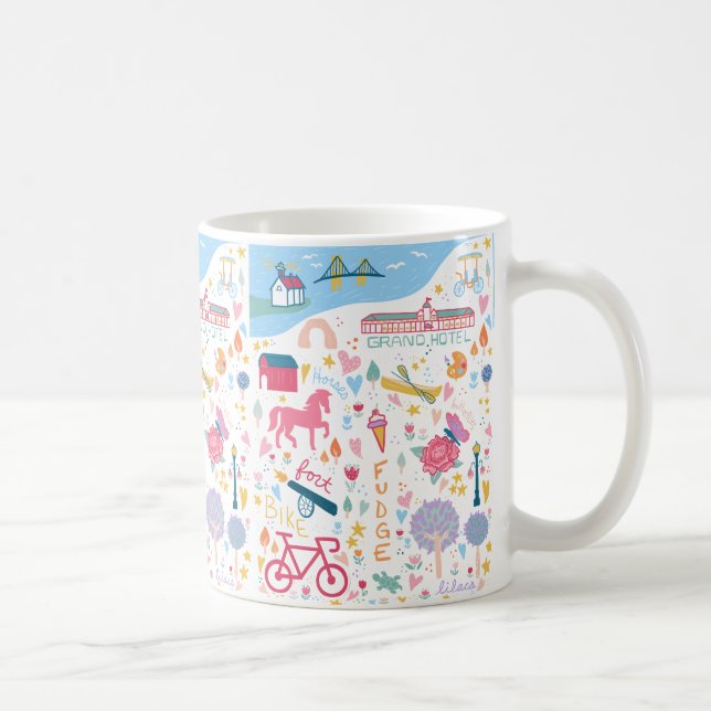 Mackinac Island Michigan Favourite Things Coffee Mug (Right)
