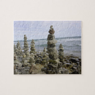 Mackinac Island Rock Cairn Collection - 8x10 inch Jigsaw Puzzle