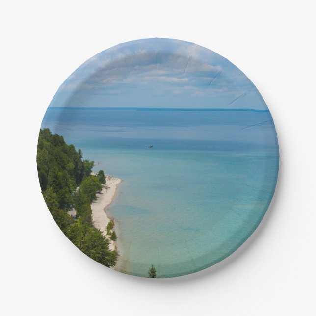Mackinac Island Skyview Paper Plate (Front)