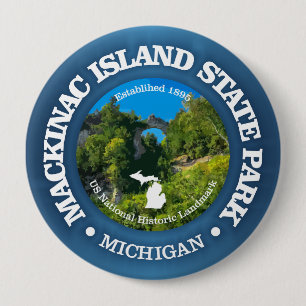 Mackinac Island SP 4 Inch Round Button