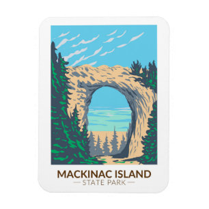 Mackinac Island State Park Michigan Arch Rock Magnet