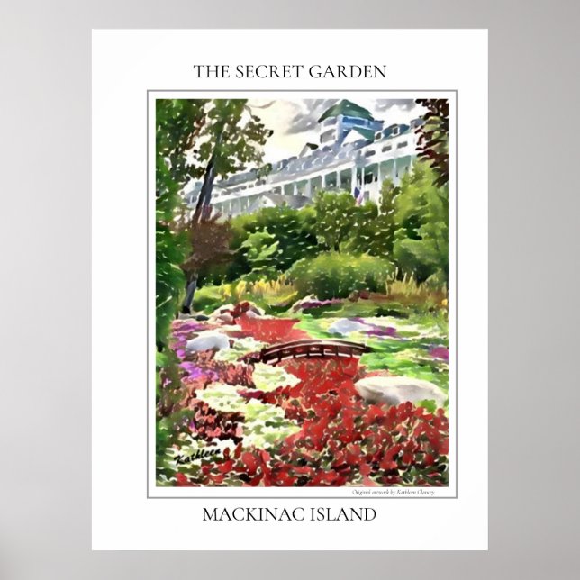 Mackinac Island The Secret Garden Poster (Front)