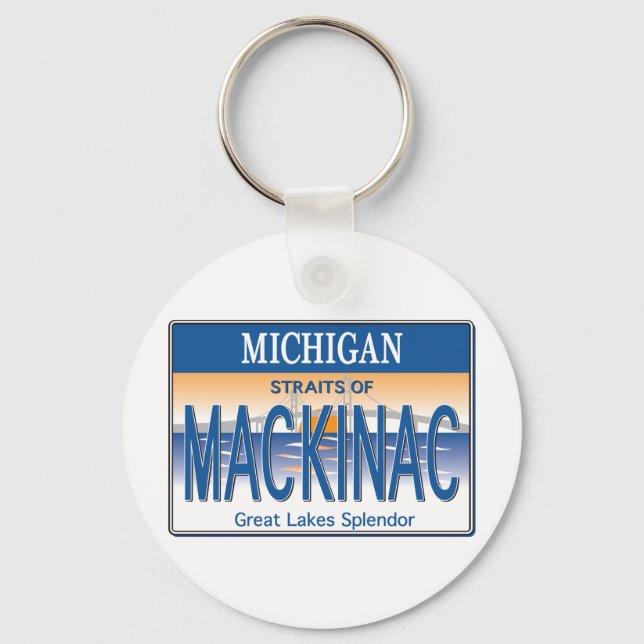 Mackinac License Keychain (Front)