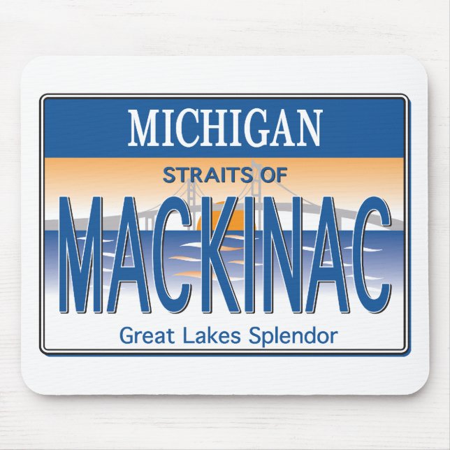 Mackinac License Mouse Pad (Front)